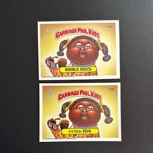Garbage Pail Kids Double Iris and 4-Eyed Ida Cards